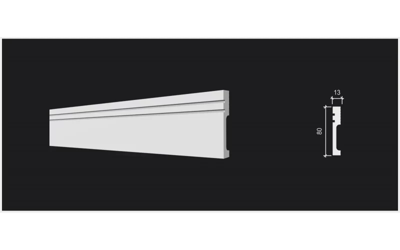 DD717 Плинтус (80х13х2000) ДекорДизайн