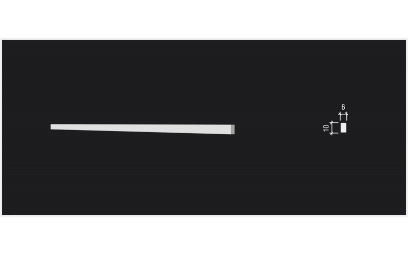 DD632(3m) Молдинг (10х6x3000мм) ДекорДизайн